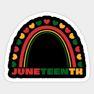 Juneteenth Rainbow Sticker